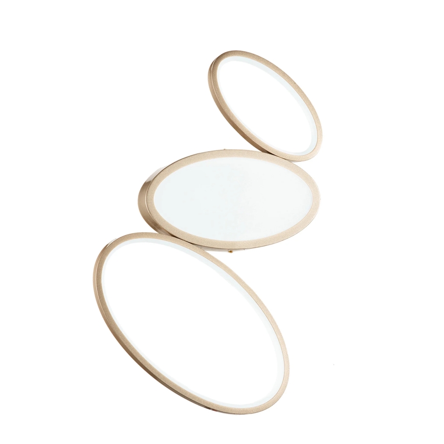 Ondaluce - Ρυθμιζόμενο φωτιστικό οροφής LED RICE LED/25W/230V 38x63 cm χρυσό