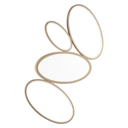 Ondaluce - Ρυθμιζόμενο φωτιστικό οροφής LED RICE LED/34W/230V 45x80 cm χρυσό