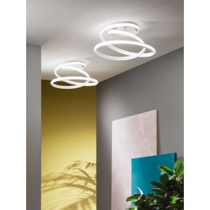 Ondaluce - Ρυθμιζόμενο φωτιστικό οροφής LED VUELTA LED/37W/230V διάμ. 55 cm λευκό