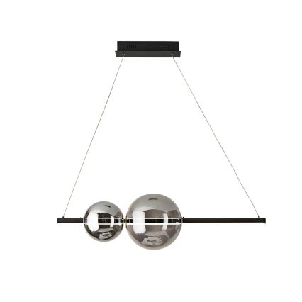 Ondaluce - Ρυθμιζόμενο κρεμαστό φωτιστικό LED με καλώδιο FUFI LED/40W/230V μαύρο/καπνιστό μαύρο