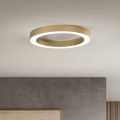 Ondaluce - ρυθμιζόμενο LED φωτιστικό οροφής GLOBUS LED/40W/230V 3000/4000K διάμ. 60 cm χρυσό