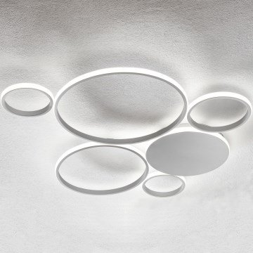 Ondaluce - Ρυθμιζόμενο LED φωτιστικό οροφής POIS LED/68W/230V, ασημί