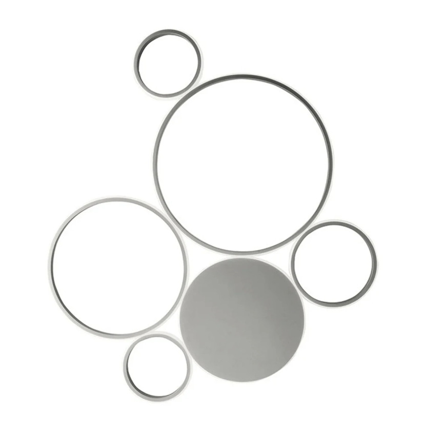 Ondaluce - Ρυθμιζόμενο LED φωτιστικό οροφής POIS LED/68W/230V, ασημί