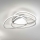 Ondaluce - Ρυθμιζόμενο LED φωτιστικό οροφής ROSE LED/60W/230V 50x54 cm ασημί