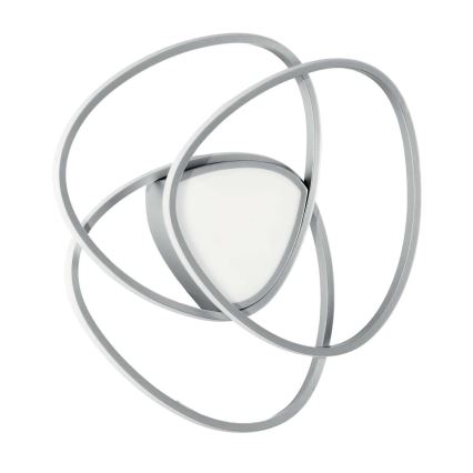 Ondaluce - Ρυθμιζόμενο LED φωτιστικό οροφής ROSE LED/60W/230V 50x54 cm ασημί