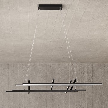 Ondaluce - Ρυθμιζόμενο LED κρεμαστό φωτιστικό με καλώδιο MOVIDA LED/114W/230V μαύρο