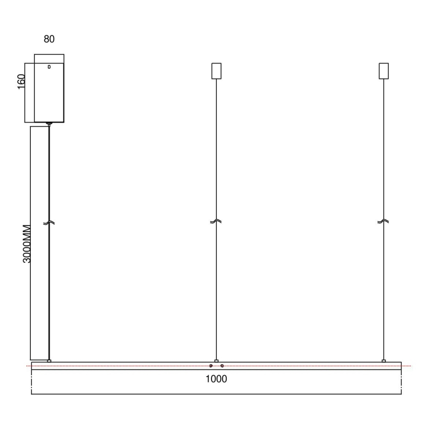 Ondaluce - Ρυθμιζόμενο LED κρεμαστό φωτιστικό με καλώδιο SOEL LED/47W/230V Ø 100 cm χρυσό