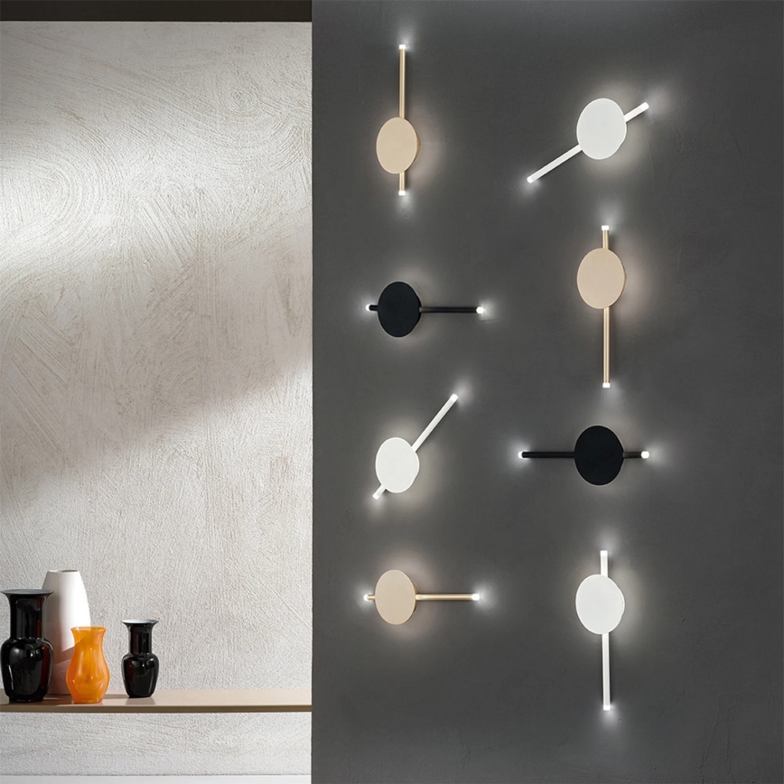 Ondaluce - Ρυθμιζόμενο επιτοίχιο φωτιστικό JAMES LED/16W/230V, χρυσό