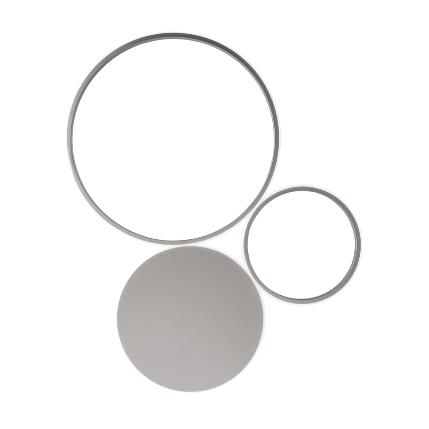 Ondaluce - Ρυθμιζόμενο επιτοίχιο φωτιστικό LED POIS LED/42W/230V ασημί