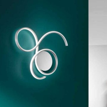 Ondaluce - Ρυθμιζόμενο επιτοίχιο φωτιστικό LED TWIST LED/57W/230V λευκό