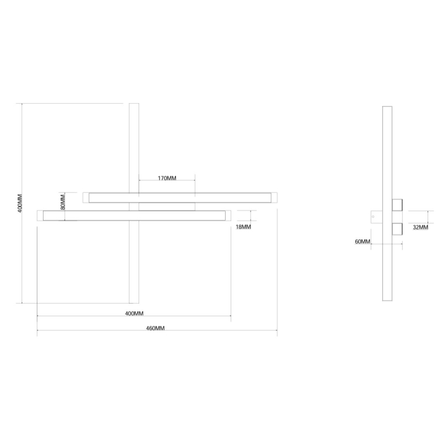 Ondaluce - Ρυθμιζόμενο επιτοίχιο φωτιστικό MOVIDA LED/20W/230V χρυσό