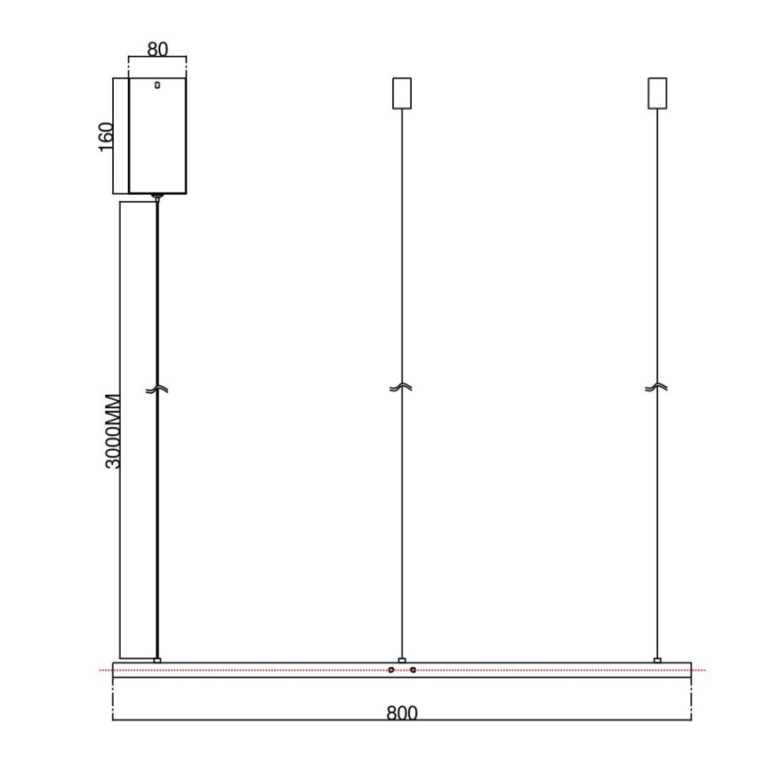 Ondaluce - LED Ρυθμιζόμενος κρεμαστός πολυέλαιος με καλώδιο SOEL LED/38W/230V 3000/4000K Ø 80 cm λευκό