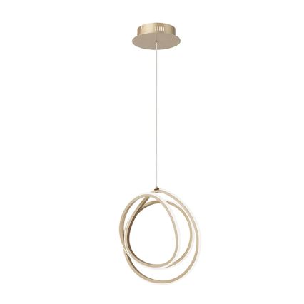 Ondaluce - Ρυθμιζόμενος LED πολυέλαιος με καλώδιο GOLDEN LED/28W/230V pr. 31,5 cm χρυσός
