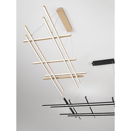 Ondaluce - Ρυθμιζόμενος LED πολυέλαιος με καλώδιο MOVIDA LED/114W/230V σε χρυσό