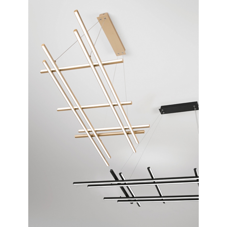 Ondaluce - Ρυθμιζόμενος LED πολυέλαιος με καλώδιο MOVIDA LED/114W/230V σε χρυσό