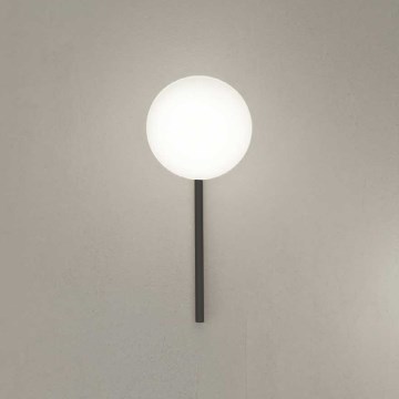 Ondaluce - Επιτοίχιο φωτιστικό JEWEL 1xE14/10W/230V καπνιστό μαύρο