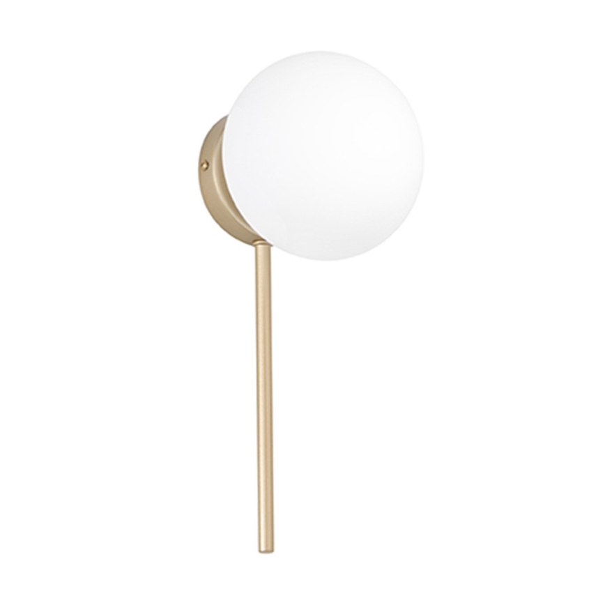 Ondaluce - Επιτοίχιο φωτιστικό JEWEL 1xE14/10W/230V χρυσό/λευκό