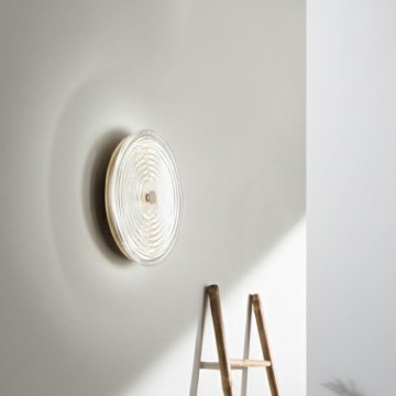 Ondaluce - Επιτοίχιο φωτιστικό JOKEY LED/10W/230V χρυσό/διάφανο