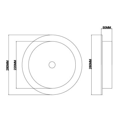 Ondaluce - Επιτοίχιο φωτιστικό JOKEY LED/10W/230V χρυσό/διάφανο