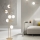 Ondaluce - Επιδαπέδιο φωτιστικό JEWEL 6xE14/10W/230V 166 εκ. χρυσό/λευκό