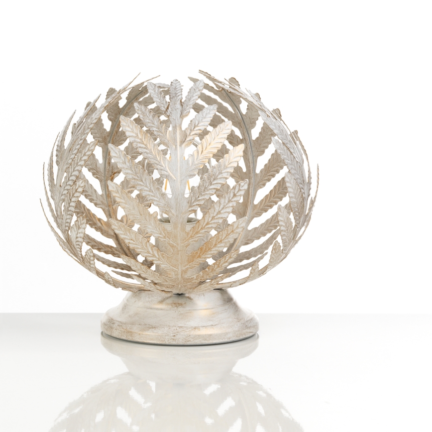 ONLI - Eπιτραπέζια λάμπα FELCE 1xE27/22W/230V διάμετρος 25 cm κρεμ