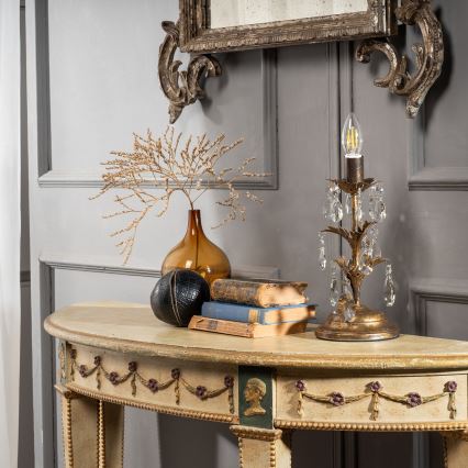 ONLI - Eπιτραπέζια λάμπα TERESA 1xE14/6W/230V μπρονζέ