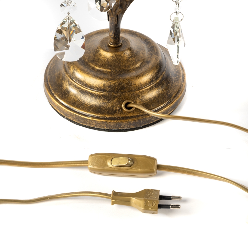 ONLI - Eπιτραπέζια λάμπα TERESA 1xE14/6W/230V μπρονζέ