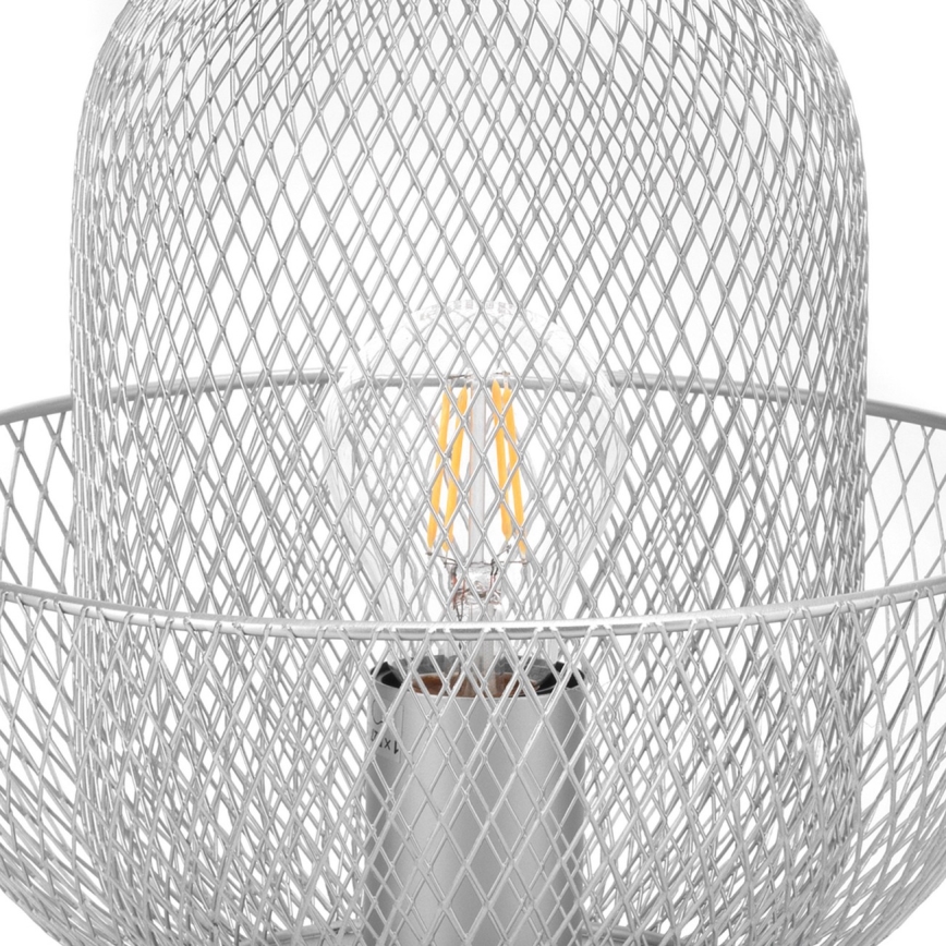 ONLI - Eπιτραπέζια λάμπα ZAIR 1xE27/22W/230V μαύρο/ασήμι