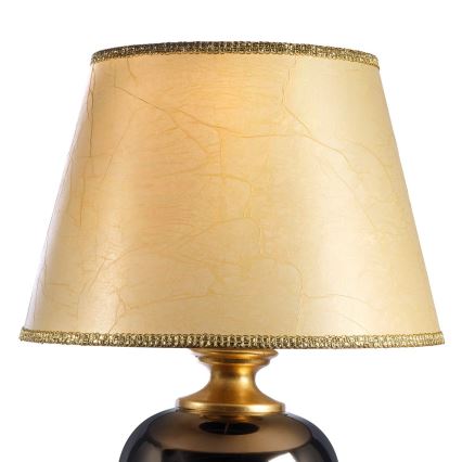 ONLI - Eπιτραπέζιο φωτιστικό AMADEUS 1xE27/15W/230V 72 cm μαύρο/χρυσό