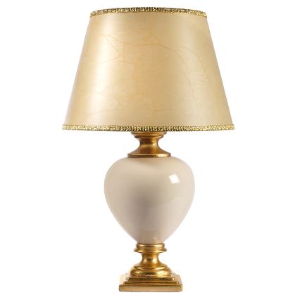 ONLI - Eπιτραπέζιο φωτιστικό AMADEUS 1xE27/15W/230V 72 cm μπεζ/χρυσό