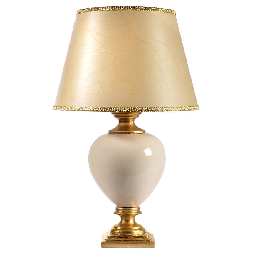 ONLI - Eπιτραπέζιο φωτιστικό AMADEUS 1xE27/15W/230V 72 cm μπεζ/χρυσό