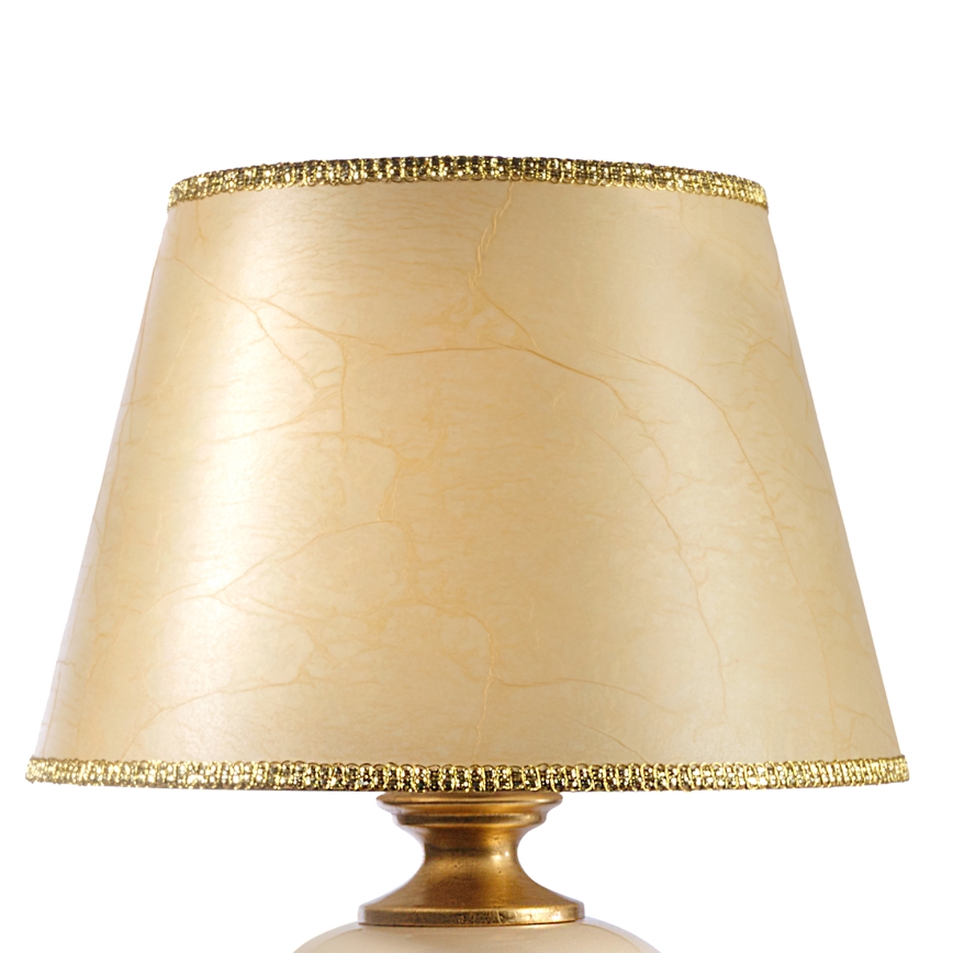 ONLI - Eπιτραπέζιο φωτιστικό AMADEUS 1xE27/15W/230V 72 cm μπεζ/χρυσό