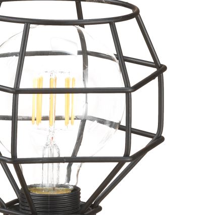 ONLI - Eπιτραπέζιο φωτιστικό ΑΡΑΧΝΗ 1xE27/15W/230V 23 cm μαύρο/καφέ