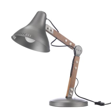 ONLI - Eπιτραπέζιο φωτιστικό ARCHITETTO 1xE27/22W/230V 62 cm γκρι/καφέ