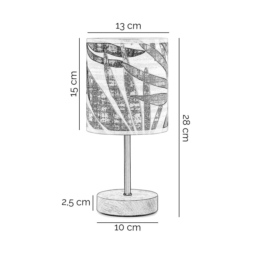 ONLI - Eπιτραπέζιο φωτιστικό FLORA 1xE27/22W/230V 28 cm πράσινο/χρυσό