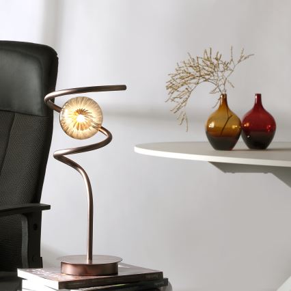 ONLI - Eπιτραπέζιο φωτιστικό FRIDA 1xG9/10W/230V 42 cm χαλκός