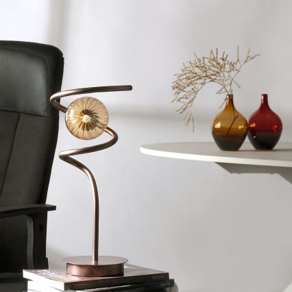 ONLI - Eπιτραπέζιο φωτιστικό FRIDA 1xG9/10W/230V 42 cm χαλκός