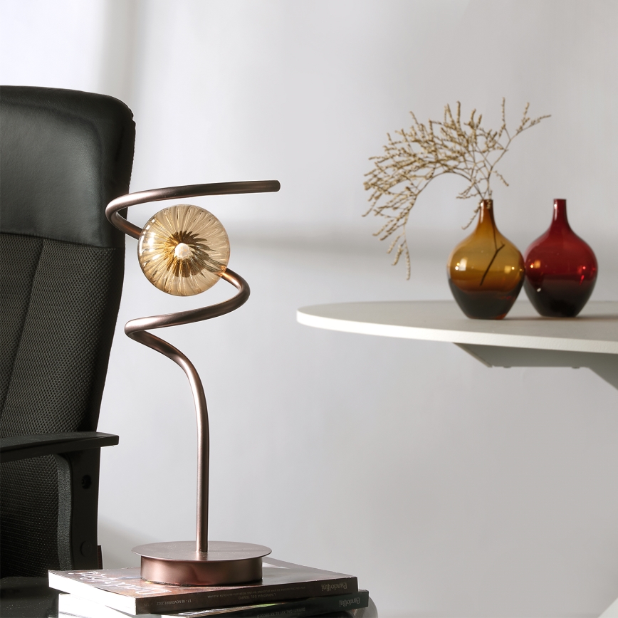 ONLI - Eπιτραπέζιο φωτιστικό FRIDA 1xG9/10W/230V 42 cm χαλκός