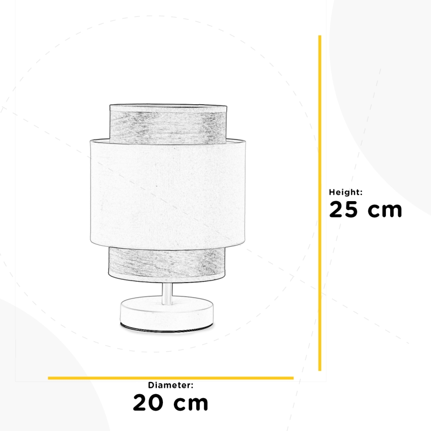 ONLI - Eπιτραπέζιο φωτιστικό LICIA 1xE27/22W/230V