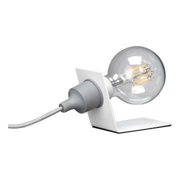 ONLI - Eπιτραπέζιο φωτιστικό WIRE 1xE27/15W/230V 9 cm γκρι/λευκό