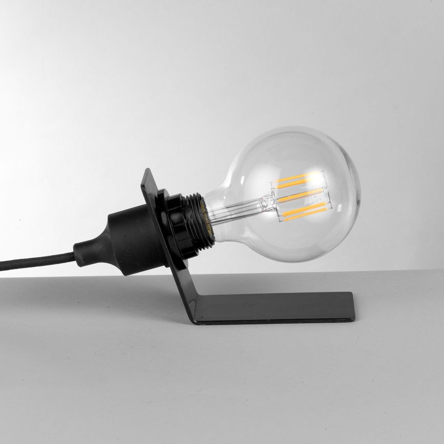 ONLI - Eπιτραπέζιο φωτιστικό WIRE 1xE27/15W/230V 9 cm μαύρο