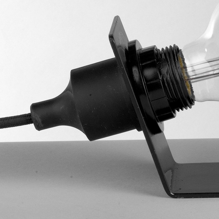 ONLI - Eπιτραπέζιο φωτιστικό WIRE 1xE27/15W/230V 9 cm μαύρο