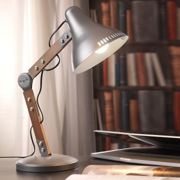 ONLI - Eπιτραπέζιο φωτιστικό ARCHITETTO 1xE27/22W/230V 62 cm γκρι/καφέ