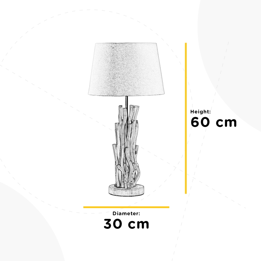 ONLI - Eπιτραπέζια λάμπα AGAR 1xE27/22W/230V 60 cm