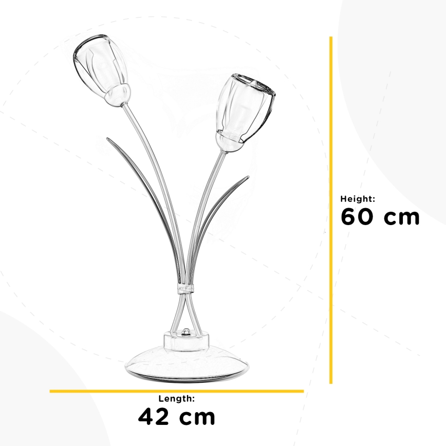 ONLI - Eπιτραπέζια λάμπα ANTEA 2xE14/6W/230V 60 cm