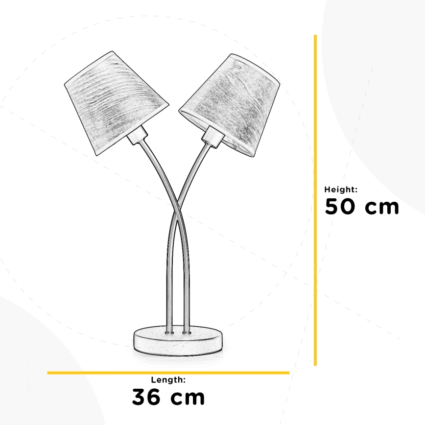 ONLI - Eπιτραπέζια λάμπα ASIA 2xE14/6W/230V 50 cm
