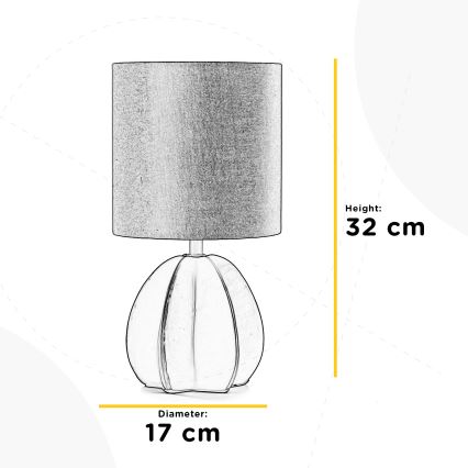 ONLI - Eπιτραπέζια λάμπα CARAMBOLA 1xE14/6W/230V καφέ