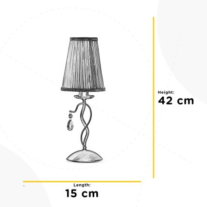 ONLI - Eπιτραπέζια λάμπα DELIA 1xE14/6W/230V 42 cm