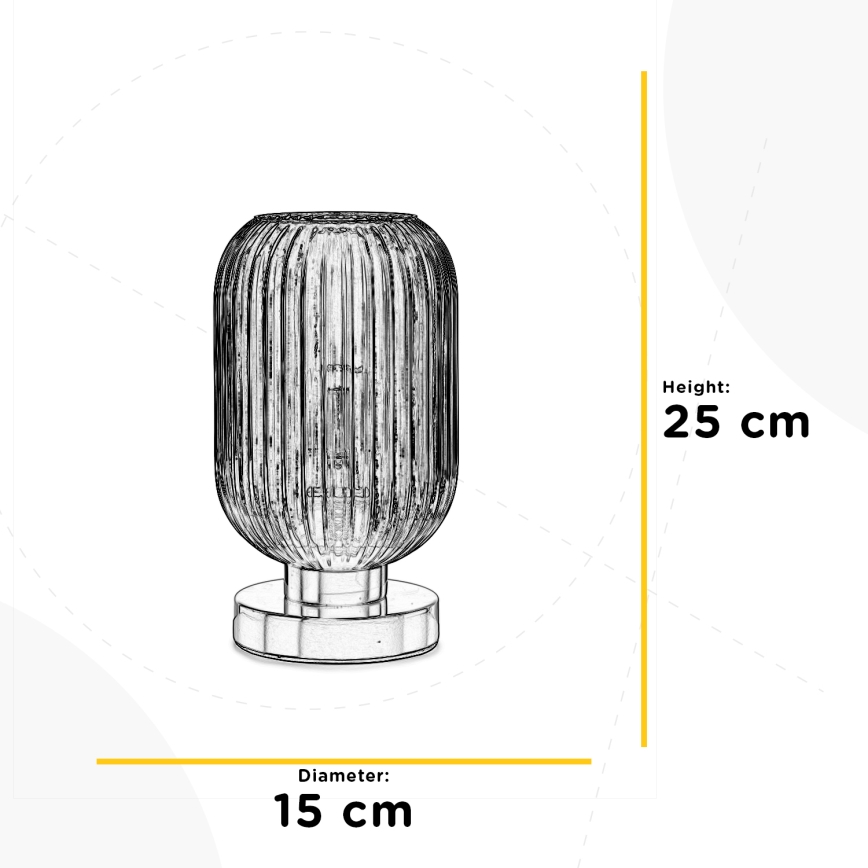 ONLI - Eπιτραπέζια λάμπα DOROTY 1xE27/22W/230V μπλε/χρυσαφί