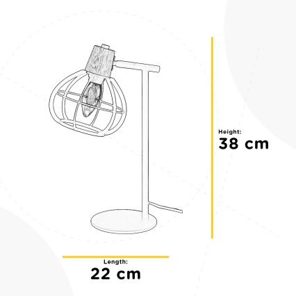 ONLI - Eπιτραπέζια λάμπα GINGER 1xE14/6W/230V